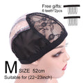 Nunify Lace Adjustable Wig Caps Weave Breathable Durable Hot Black Free Size Black Lace Front Wig Caps For Making Wigs Hairnet