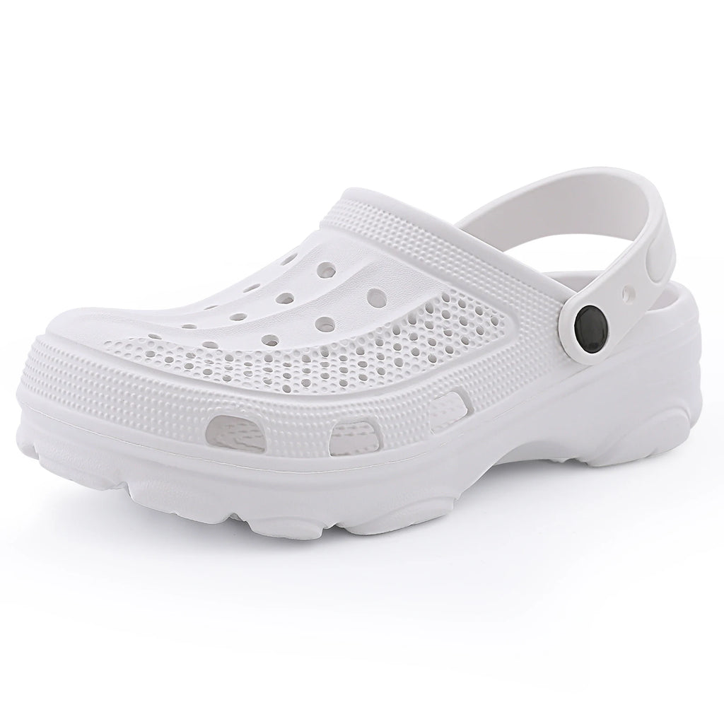 Pallene Fashion Clogs Slippers Women Hole Garden Shoes Water Shoes For Men Beach Sandals Soft Eva Bathroom Slides House Slides