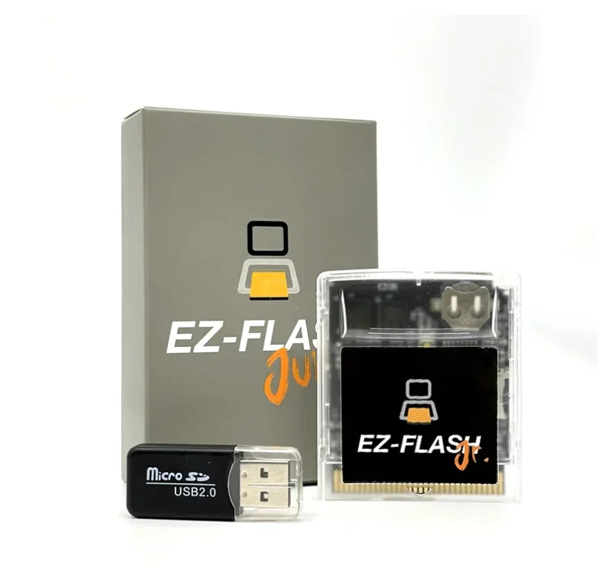 New Hot EZ FLASH Junior For GB GBC Game Console EZJ EZ-FLASH Game Cartridge Card With Real Time Clock Support TF Card 32GB