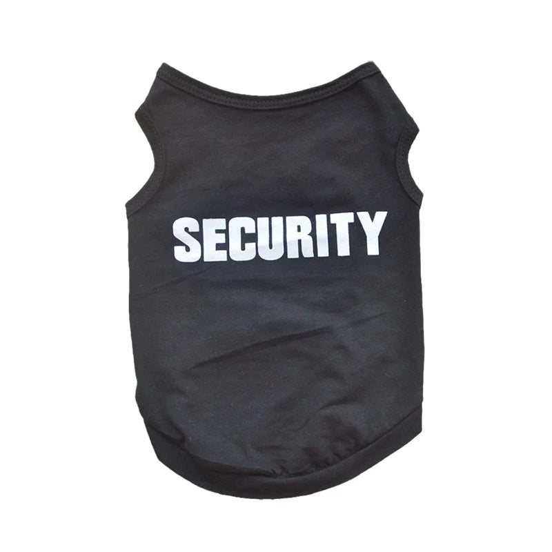 Security Dog Vest Small Dogs T-shirt