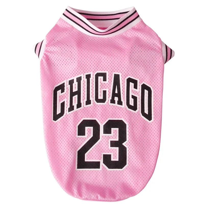 Mesh Breathable Dog Basketball Jersey