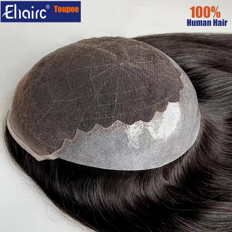 (In stock) Swiss lace Q6 Topper Long Human Hair Topper For Women, Well Blenched Hairline Natural Hair Woman Wigs Can add Clips