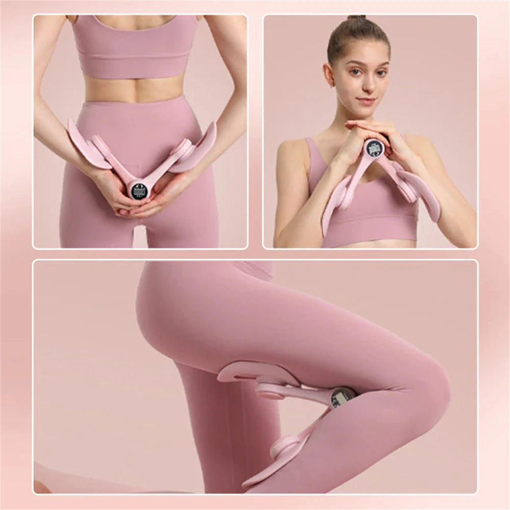  Portable Hip Trainer Adjustable Multifunctional Counting Non-Slip Comfortable Pelvic Floor Muscle Trainer  Trimmer Inner Thigh