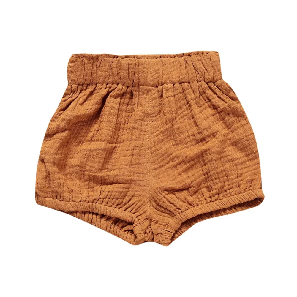 Summer Infant Baby Shorts for Boys Girls PP Pants Children's Clothing Boys Comfortable Cotton Linen Kids Clothes Shorts 3M-6Y