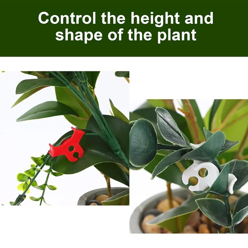10-100PCS 90 Degree Plant Benders Reuseable Plant Growth Trainer Low Stress Training Clip Plant Stem Bender Control Accessories