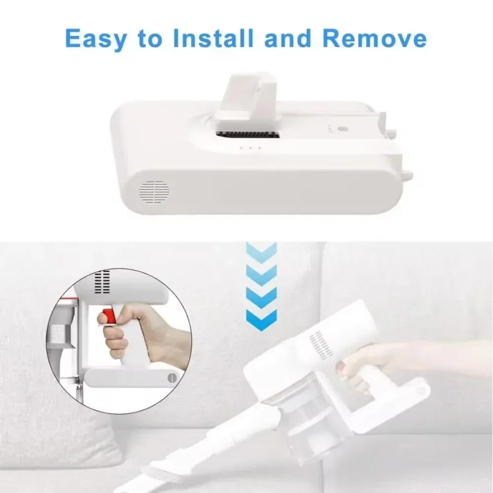 (Origin) 5000mAh Li ion Battery for Dreame V8 V10Pro V9P XR VVN3 VVN5 Handheld Cordless Vacuum Cleaner Parts Replacement Battery