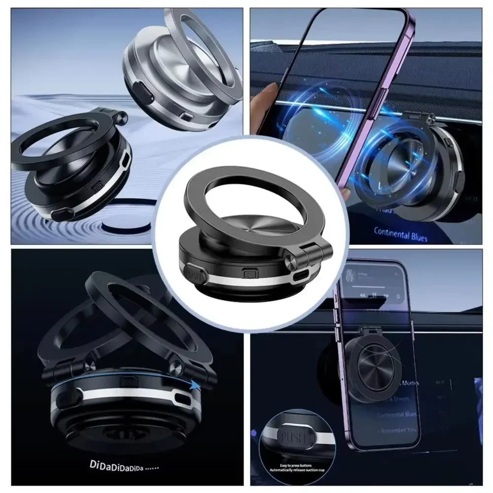 Car Magnetic Phone Holder Foldable 360° Rotation Ultra Stable Phone Bracket Multifunctional Navigation Stand Holder