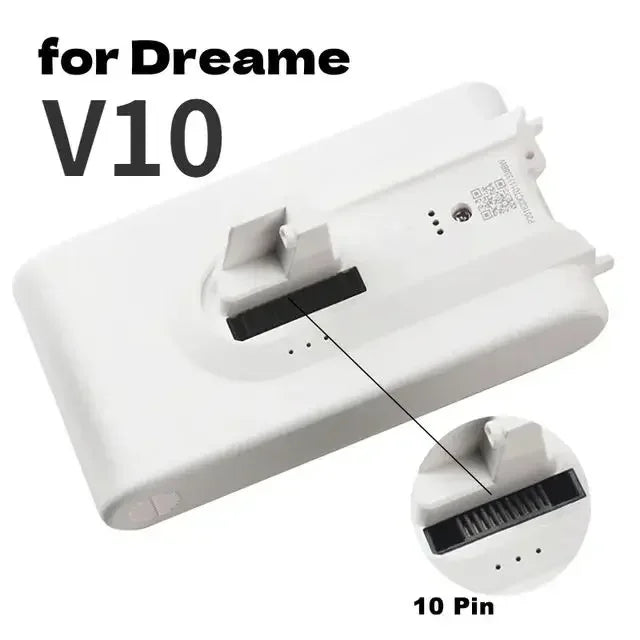 (Origin) 5000mAh Li ion Battery for Dreame V8 V10Pro V9P XR VVN3 VVN5 Handheld Cordless Vacuum Cleaner Parts Replacement Battery