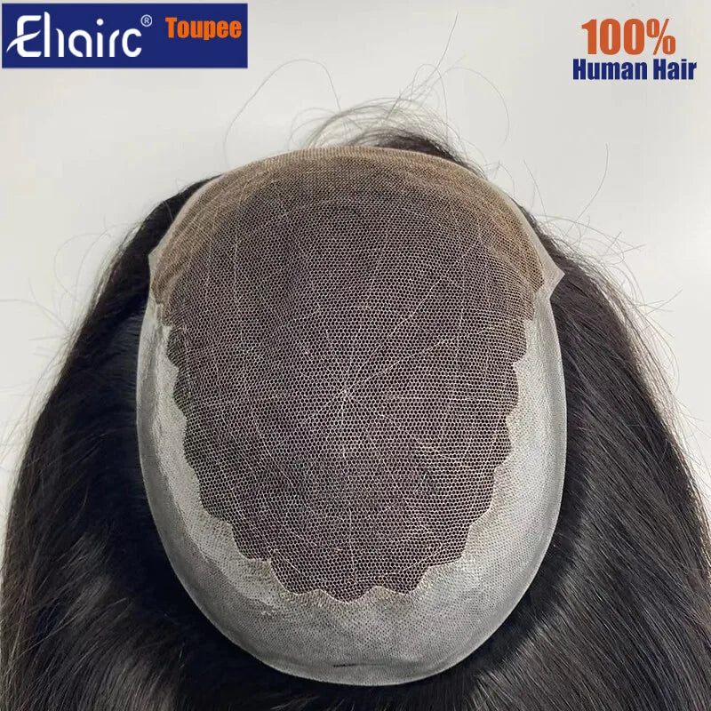 (In stock) Swiss lace Q6 Topper Long Human Hair Topper For Women, Well Blenched Hairline Natural Hair Woman Wigs Can add Clips