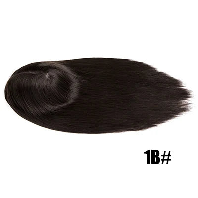 (In stock) Swiss lace Q6 Topper Long Human Hair Topper For Women, Well Blenched Hairline Natural Hair Woman Wigs Can add Clips