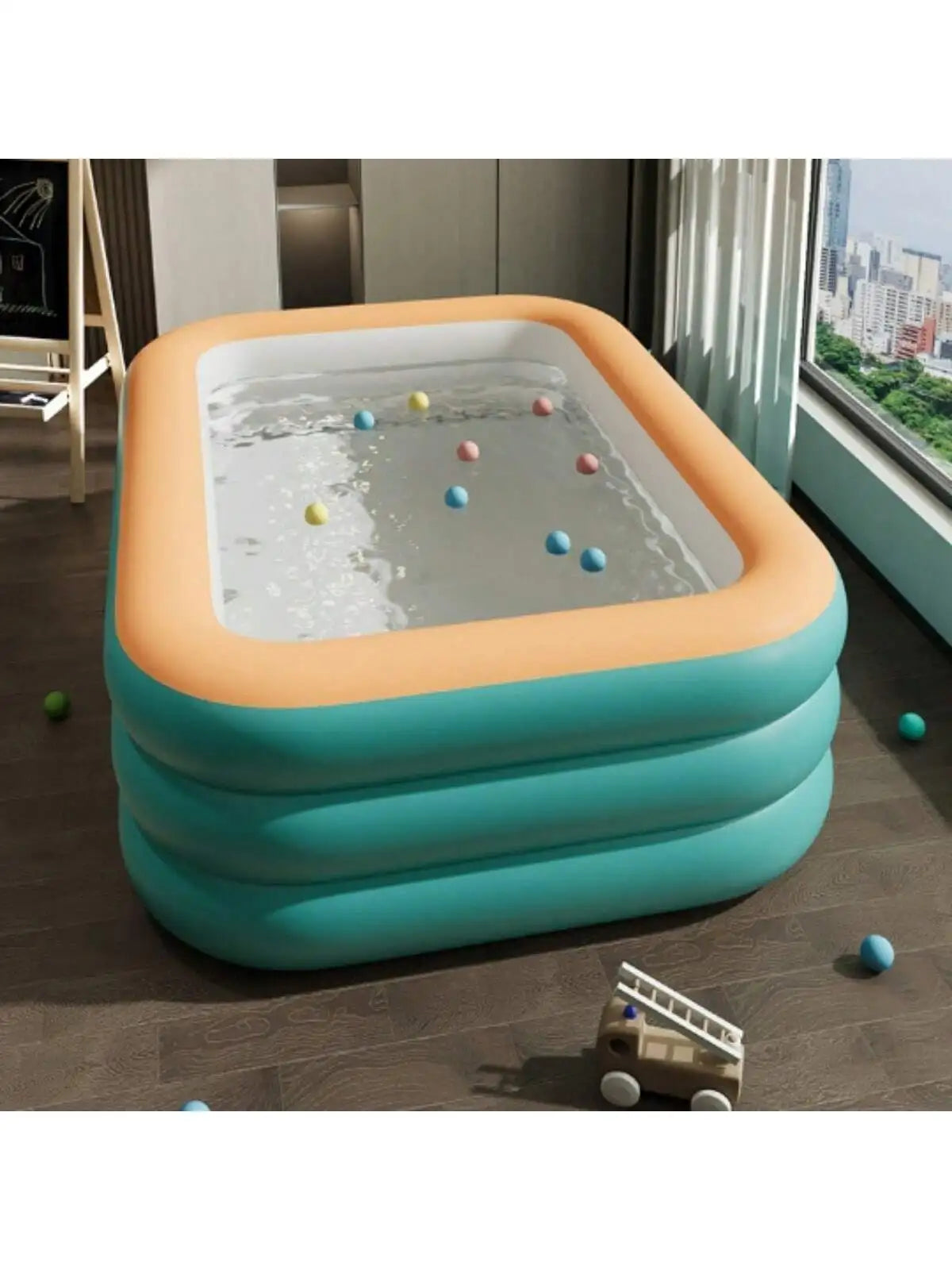 1 piece of super large family ocean giant inflatable swimming pool - fast inflation, durable design, perfect for outdoor backyar