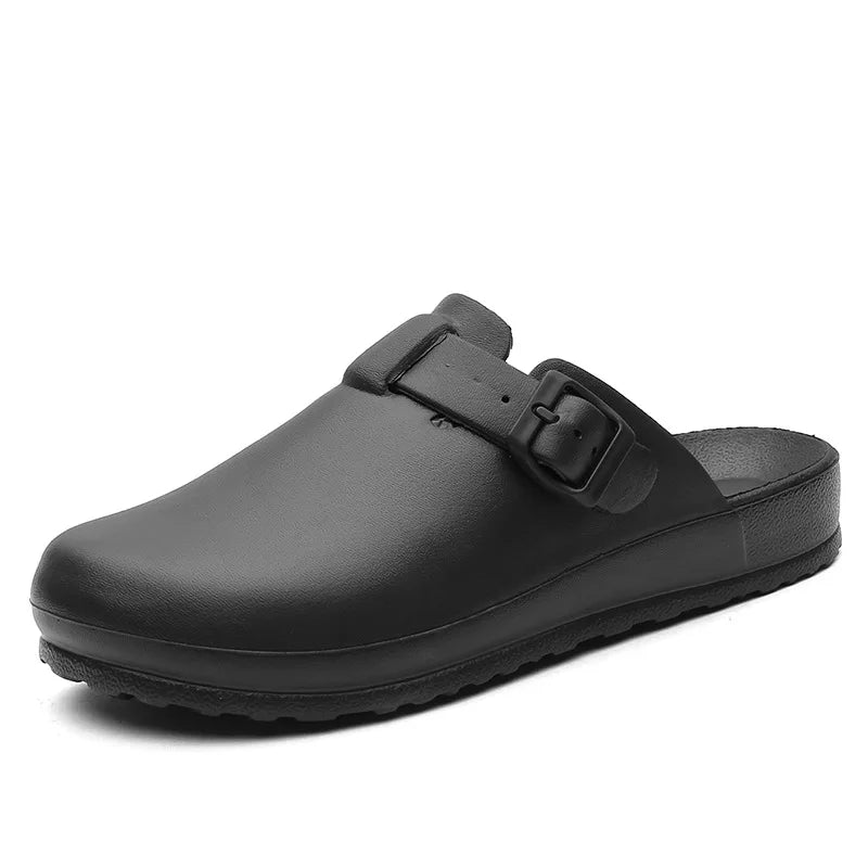 Pallene Women Men Working Slippers Shoes Nurses Soft Eva Clogs Slides Anti-Slip Operating Room Lab Waterproof Medical Slippers