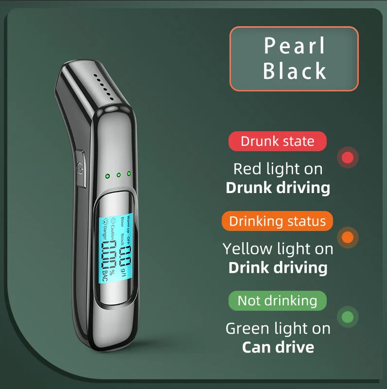 Portable Breathalyzer Alcohol Tester LCD