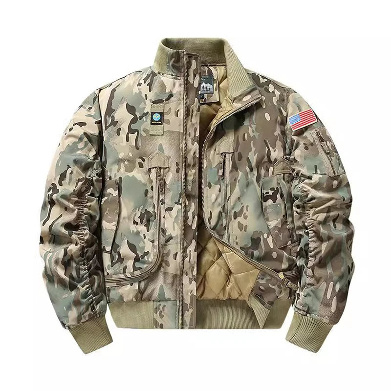 Winter MA1 Bomber Jacket Oversized Padded