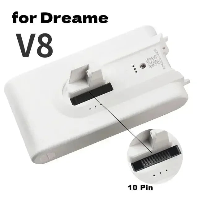 (Origin) 5000mAh Li ion Battery for Dreame V8 V10Pro V9P XR VVN3 VVN5 Handheld Cordless Vacuum Cleaner Parts Replacement Battery