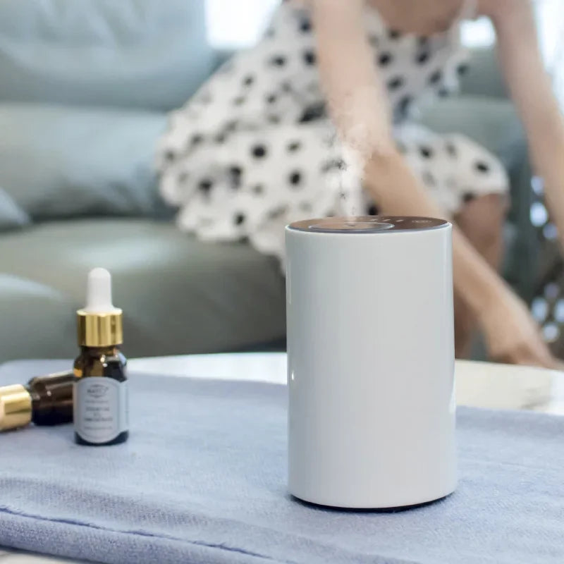 Waterless Essential Oil Diffuser Nebulizing Diffuser Battery & Portable Smart Car Air Fresheners Cold Mist Aromatherapy Diffuser