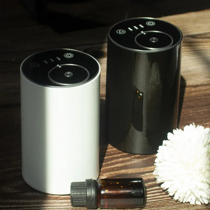 Waterless Essential Oil Diffuser Nebulizing Diffuser Battery & Portable Smart Car Air Fresheners Cold Mist Aromatherapy Diffuser
