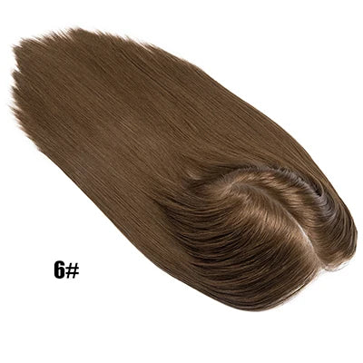 (In stock) Swiss lace Q6 Topper Long Human Hair Topper For Women, Well Blenched Hairline Natural Hair Woman Wigs Can add Clips