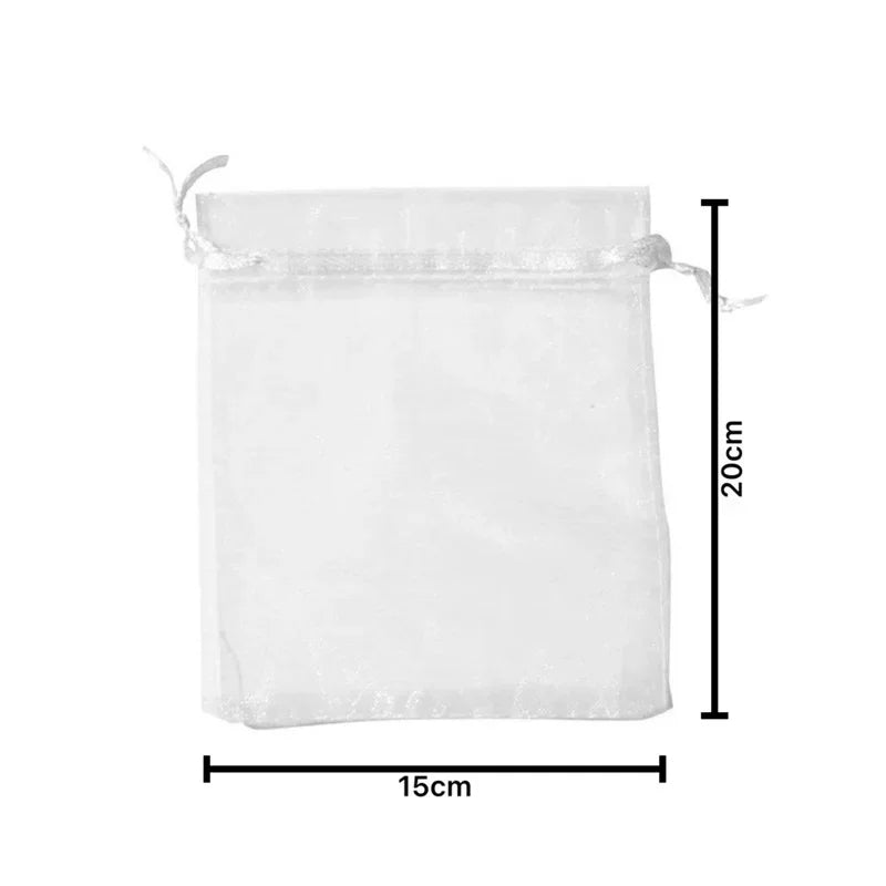 100pcs Fruit Protection Bags Anti-Bird Garden Netting Bags Strawberry Grapes Mesh Bag Plante Vegetable Netting Cover Garden Tool