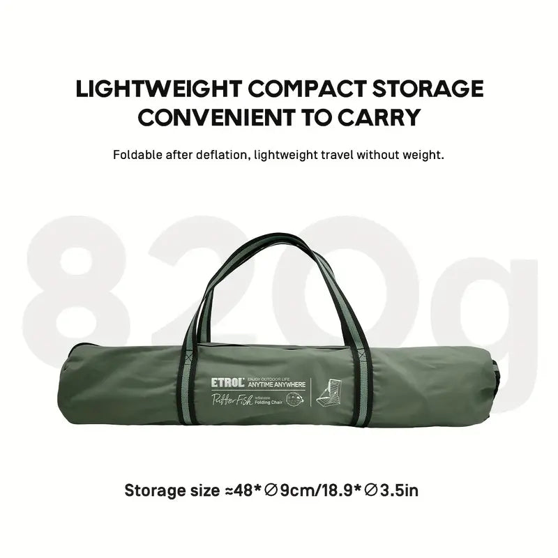 Portable Inflatable Camping Chair - Dark Gray